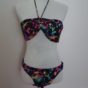 OP Color Splash 2-Piece Bathing Suit XL/ sz 15-17
